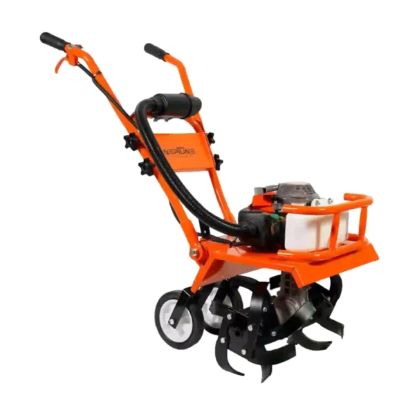 Mini Tiller 62CC 3HP Heavy Duty Powerful 2 Stroke, Petrol Engine, High Carbon Steel Blades, Cultivator, Rotavator, Weeder